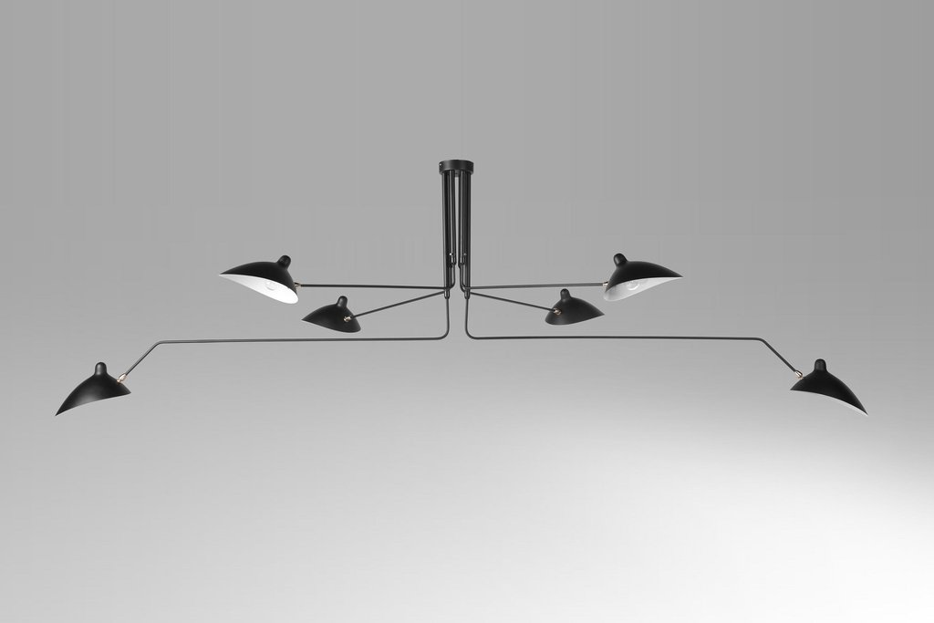 serge mouille ceiling lamp